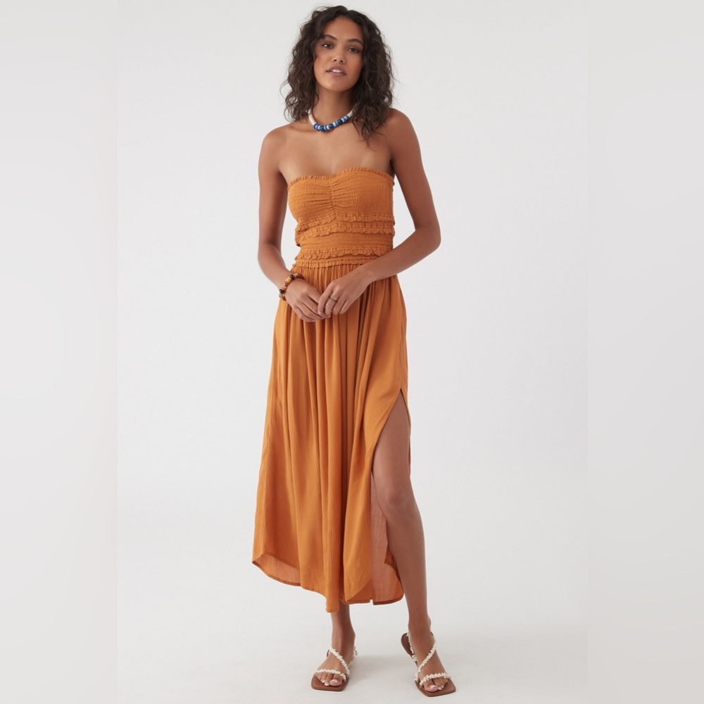 O’Neill size XL strapless midi dress! Never worn!